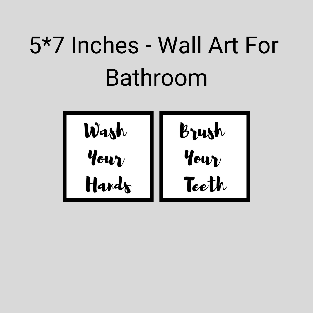 5*7 - Bathroom Wall Art