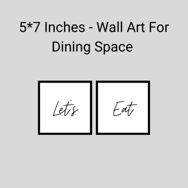 5*7 - Dining Space