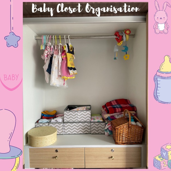 How to keep the new born baby closet most organised?